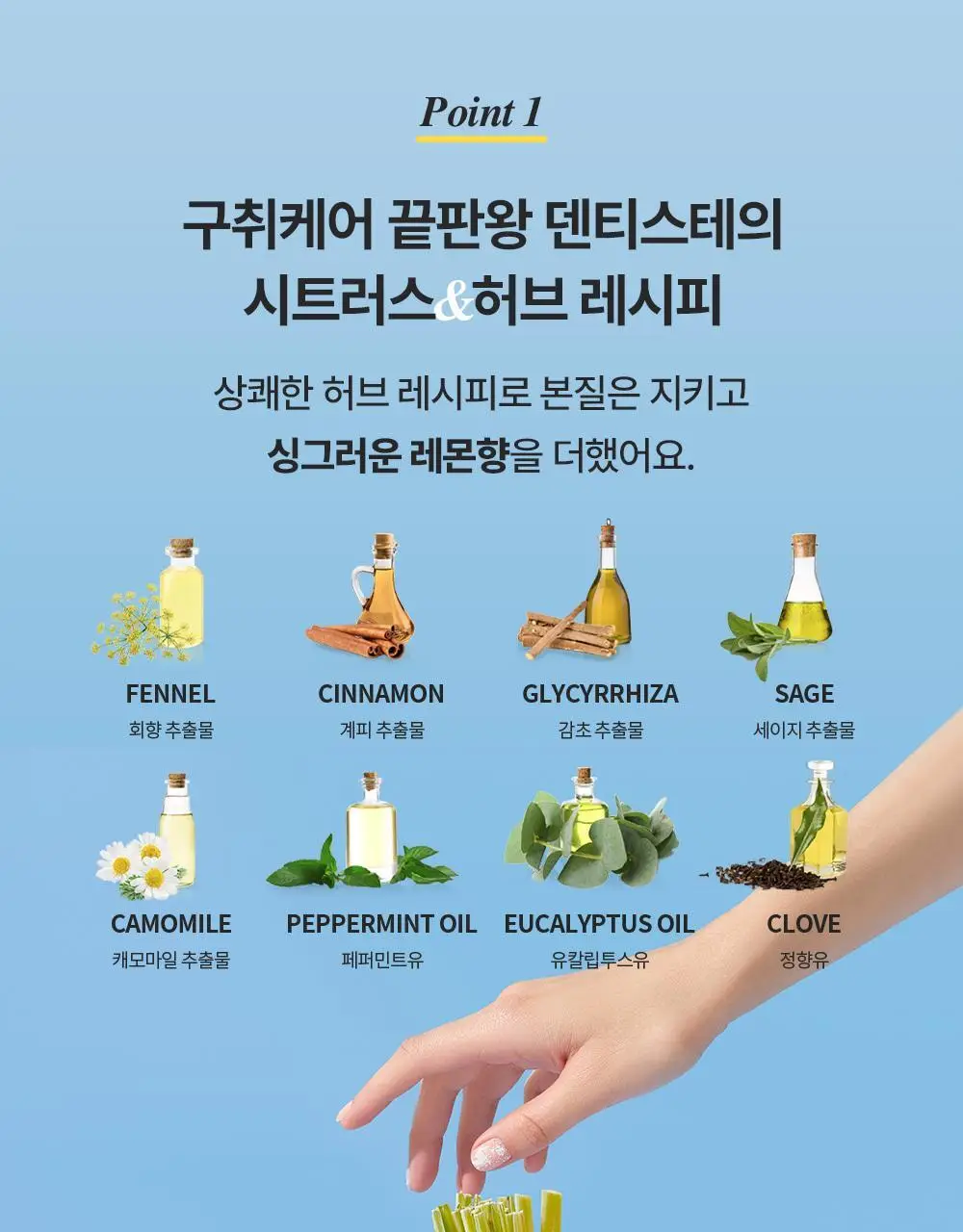 [불소 포함] 덴티스테 시트러스후레쉬 치약 100g 상세페이지 5